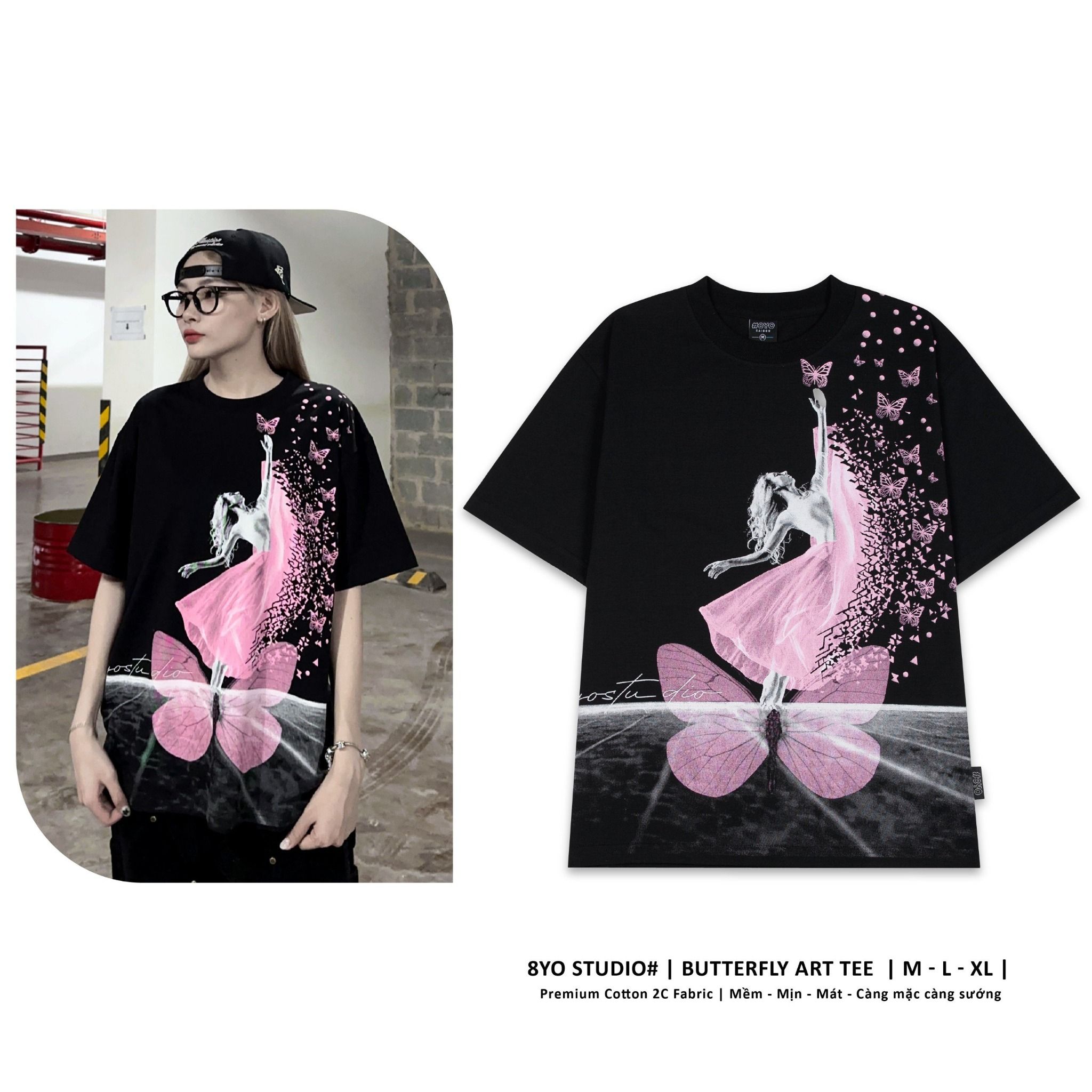  BUTTERFLY ART TEE 