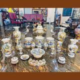  Bộ ban thờ men rạn đắp nổi cao cấp Bát Tràng ban 1m97 - 2m17 BT17 