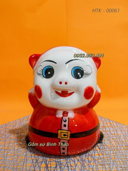  Lợn đất tiết kiệm tiền - Mẫu Noel 