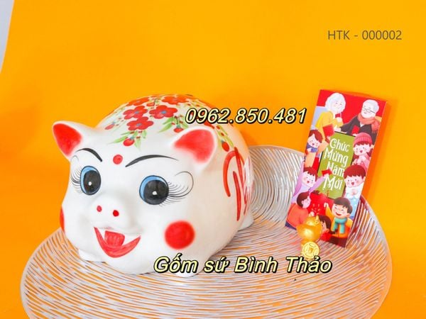  Heo đất, lợn đất tiết kiệm Bát Tràng - Mẫu ĐC 