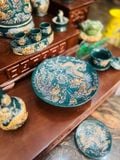 Trọn bộ bàn thờ ông địa Gốm sứ Bát Tràng Hợp mệnh Mộc & Hỏa - Gốm nghệ nhân Bát Tràng PATT20 