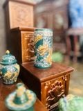  Trọn bộ bàn thờ ông địa Gốm sứ Bát Tràng Hợp mệnh Mộc & Hỏa - Gốm nghệ nhân Bát Tràng PATT20 