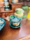  Trọn bộ bàn thờ ông địa Gốm sứ Bát Tràng Hợp mệnh Mộc & Hỏa - Gốm nghệ nhân Bát Tràng PATT20 