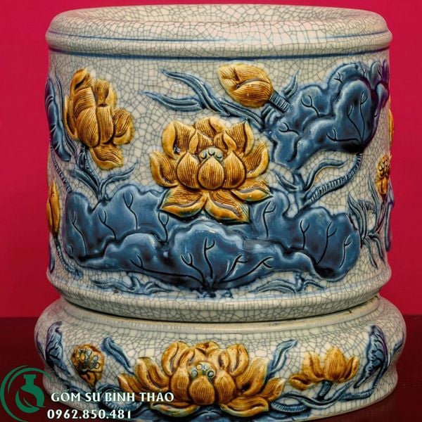  Bộ Đồ Thờ Phật Men Rạn Nổi Bát Tràng 