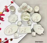  Bộ đồ ăn Vẽ tay hàng Bát Tràng họa tiết Đào phai DH 