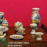  Bộ Đồ Thờ Phật Men Rạn Nổi Bát Tràng 
