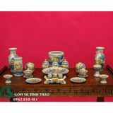  Bộ Đồ Thờ Phật Men Rạn Nổi Bát Tràng 