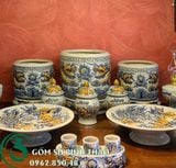  Bộ đồ thờ men rạn Bát Tràng phù hợp ban 1m27 hoặc 1m57 