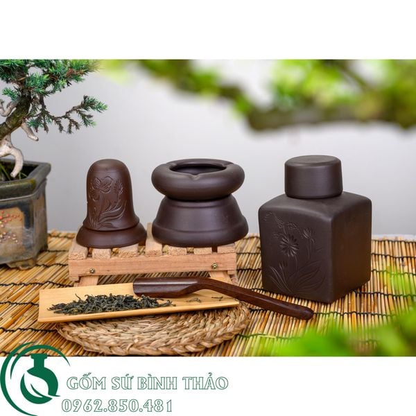  Bộ phụ kiện pha trà tử sa Bát Tràng 