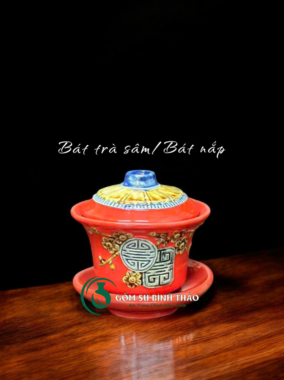  [Hợp mệnh HỎA - THỔ] Bộ đồ thờ Ban Thần Tài/ Bộ thờ Tài Địa Gốm sứ Bát Tràng 