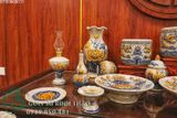  Đồ thờ gia tiên, Bộ đồ thờ gốm sứ men rạn chuẩn gốm sứ Bát Tràng BT11 