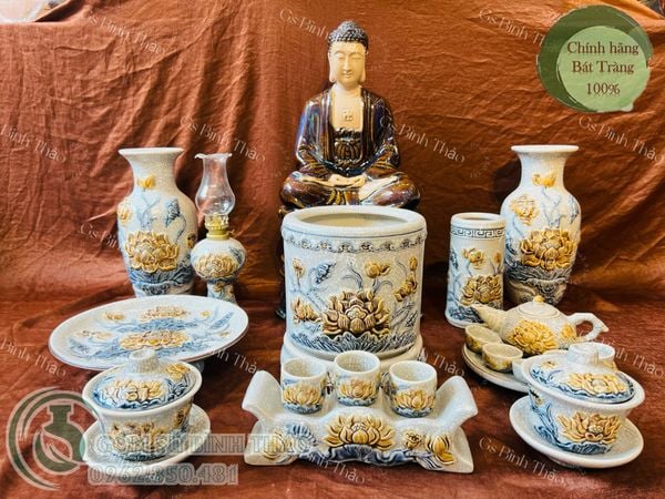  Ban thờ Phật men rạn chuẩn Bát Tràng - BT01 