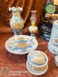  Bộ đồ thờ men Rạn cổ gốm sứ Bát Tràng họa tiết Sen - BT03 