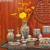  Bộ đồ thờ men rạn Hỷ Sự Nạp Phúc ban thờ 1m57,1m75,1m97,2m17 BT12 