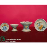  Bộ Đồ Thờ ban 1m75 Men Rạn Nổi Bát Tràng 