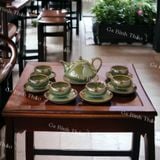  Bộ Ấm chén men Hỏa biến - Gốm sứ Bát Tràng 