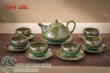  Bộ Ấm chén men Hỏa biến - Gốm sứ Bát Tràng 