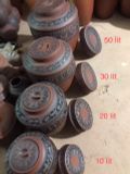  10L - Chum Sành ngâm Rượu Họa tiết Trống Đồng 10 Lít 