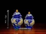  [Hợp mệnh THỦY - MỘC] Bộ đồ thờ Ban Thần Tài/ Bộ thờ Tài Địa Gốm sứ Bát Tràng 