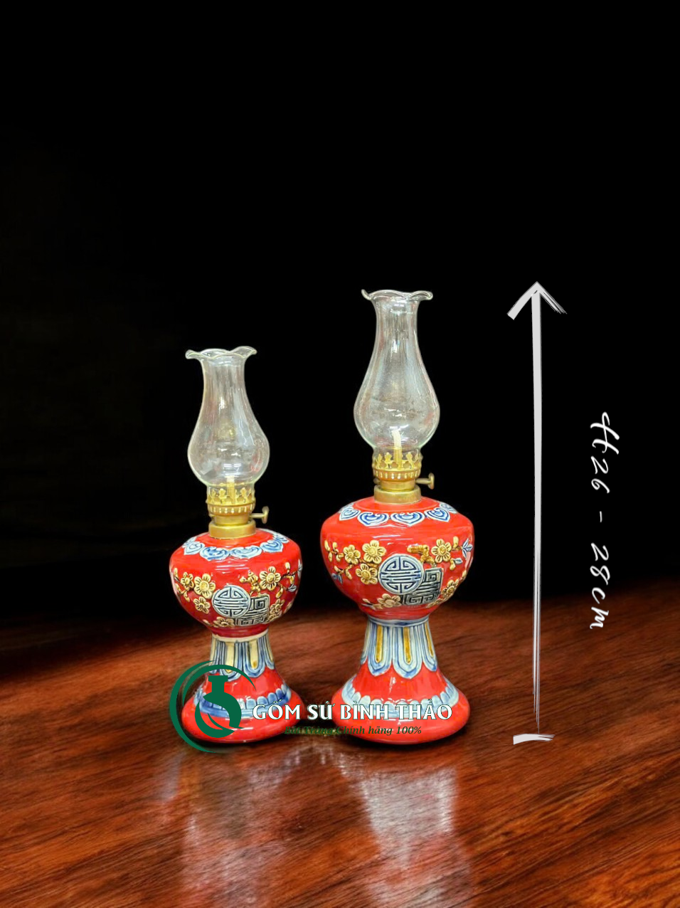  [Hợp mệnh HỎA - THỔ] Bộ đồ thờ Ban Thần Tài/ Bộ thờ Tài Địa Gốm sứ Bát Tràng 