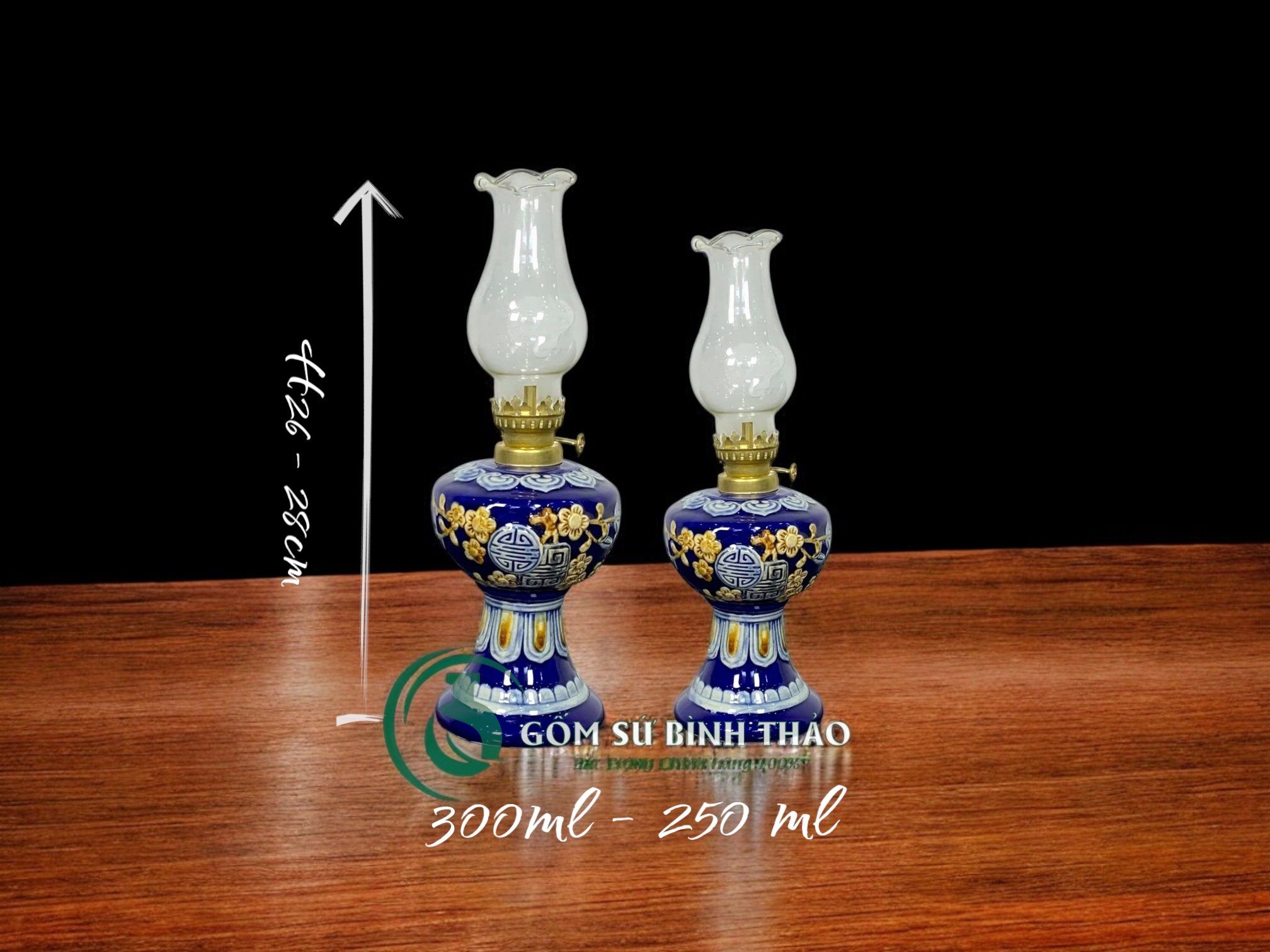  [Hợp mệnh THỦY - MỘC] Bộ đồ thờ Ban Thần Tài/ Bộ thờ Tài Địa Gốm sứ Bát Tràng 