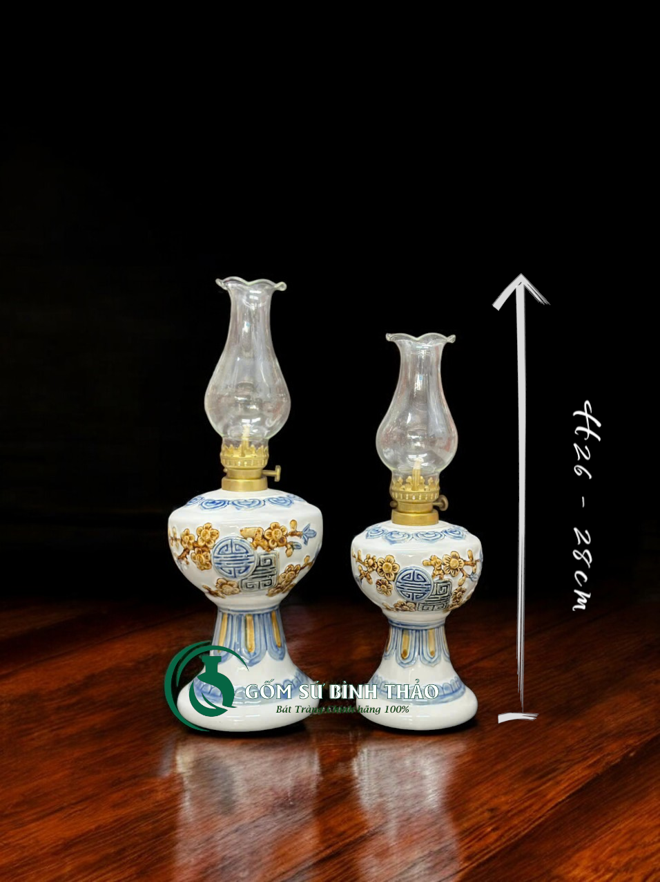  [Hợp mệnh KIM - THỦY] Bộ đồ thờ Ban Thần Tài/ Bộ thờ Tài Địa Gốm sứ Bát Tràng [Hợp mệnh KIM - THỦY] 