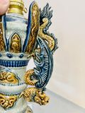  Đèn thờ Nhà Mạc Men rạn Đắp nổi CN 