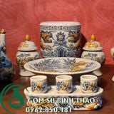  Set đồ thờ men rạn Bát Tràng cho ban thờ chung cư 