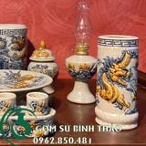  Set đồ thờ men rạn Bát Tràng cho ban thờ chung cư 