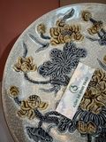  Mâm bồng Sen Men rạn Đắp nổi PA 