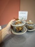  Bát trà Sâm Men rạn Đắp nổi PA 