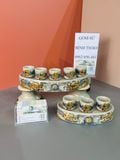  Bộ thờ Ngũ sự Cao cấp Gốm sứ Bát Tràng Men rạn Đắp tay thủ công - Hàng chuẩn Nghệ nhân MRBT01 