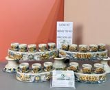  Đồ thờ Bát Tràng Họa tiết Sen Men rạn Đắp nổi - Hàng chuẩn Nghệ nhân MRBT13 