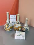  Bộ Bát hương thờ Gia tiên Gốm sứ Bát Tràng Men rạn Đắp nổi - Hàng chuẩn Nghệ nhân MRBT06 