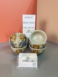  Bộ đồ thờ Gia tiên Cơ bản Men rạn Đắp nổi - Hàng chuẩn Nghệ nhân MRBT15 