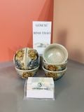  Bộ bát đĩa cúng / Bộ mặt trời men rạn nổi - Liên hoa cát tường PA 