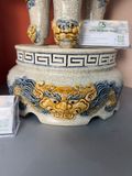  Bộ Đỉnh hạc Tam sự Cao cấp Chân đồng Mẹn rạn Đắp nổi - Nghệ nhân đắp tay DAV 