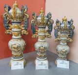  Đèn thờ Nhà Mạc Men rạn Đắp nổi CN 