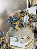 Bộ Đỉnh hạc Tam sự Chân đồng Mẹn rạn Đắp nổi Cao cấp - Nghệ nhân đắp tay PA 
