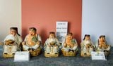  Bộ Thần Tài Thổ Địa Men rạn - Gốm sứ Bát Tràng 