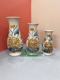  Lọ huệ Sen Men rạn Đắp nổi PA 