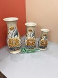  Lọ huệ Sen Men rạn Đắp nổi PA 