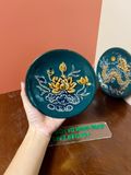  Bộ đờ thờ 3 bát hương Gốm sứ Bát Tràng Hợp mệnh Mộc & Hỏa - Gốm nghệ nhân Bát Tràng MMPA13 