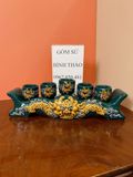  Bộ đờ thờ 3 bát hương Gốm sứ Bát Tràng Hợp mệnh Mộc & Hỏa - Gốm nghệ nhân Bát Tràng MMPA12 