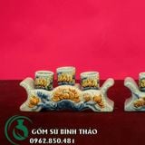  Bộ Đồ Thờ Phật Men Rạn Nổi Bát Tràng 