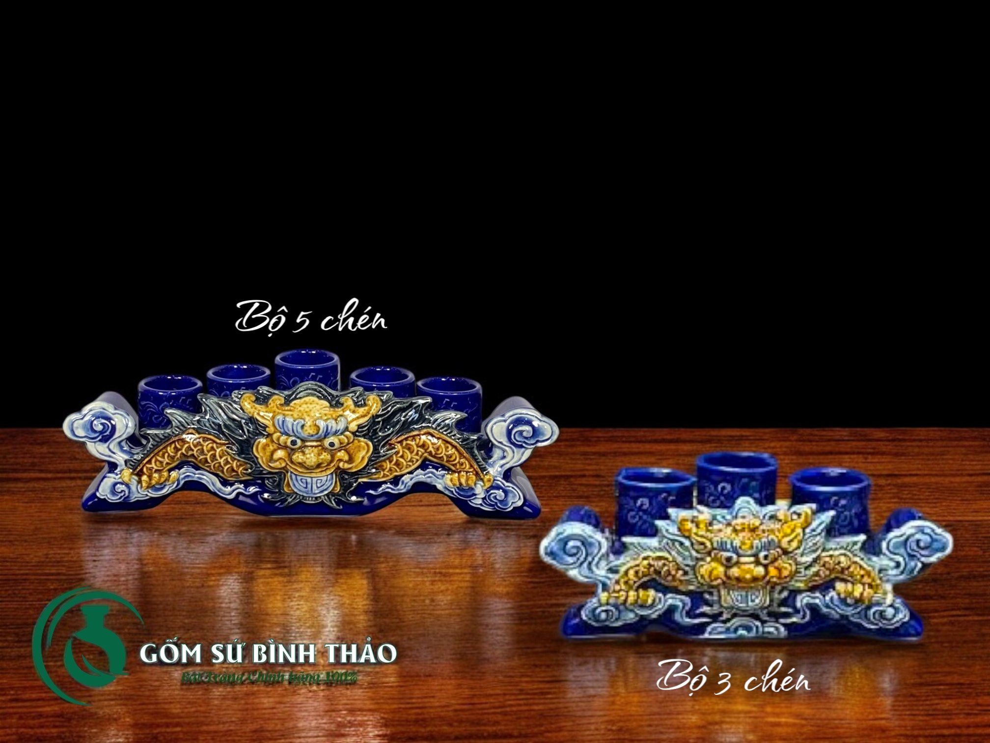  [Hợp mệnh THỦY - MỘC] Bộ đồ thờ Ban Thần Tài/ Bộ thờ Tài Địa Gốm sứ Bát Tràng 