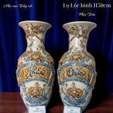  Lọ lộc bình Phúc - Đức Men rạn Đắp nổi PA 