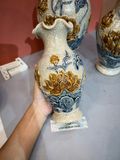  Lọ lượn Sen Men rạn đắp nổi PA 
