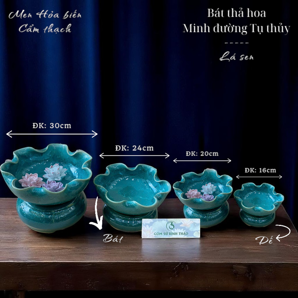  Bát thả hoa - Bát minh đường tụ thủy men hỏa biến BTHDT01 