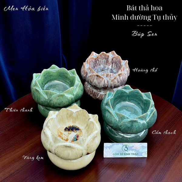  Bát thả hoa / Minh đường Tụ thủy Men hỏa biến BTHDT02 